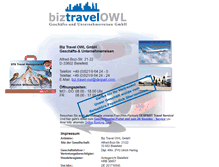 Tablet Screenshot of biz-travel-owl.de